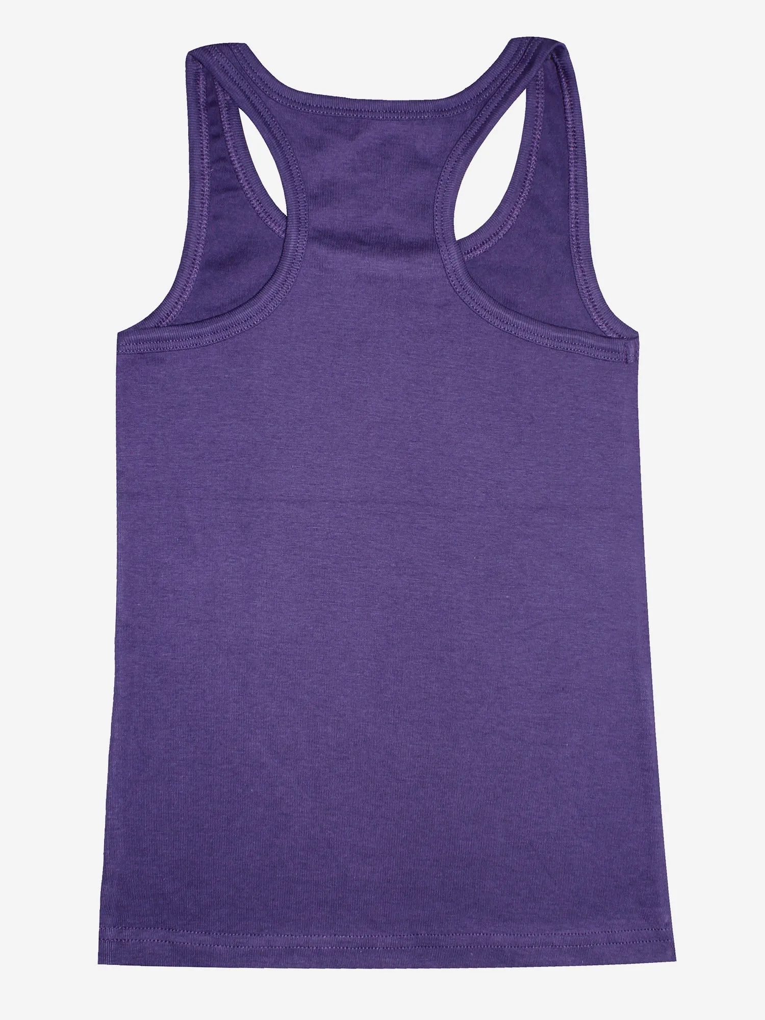 Girls Cotton Rib Racer Back Tank Top