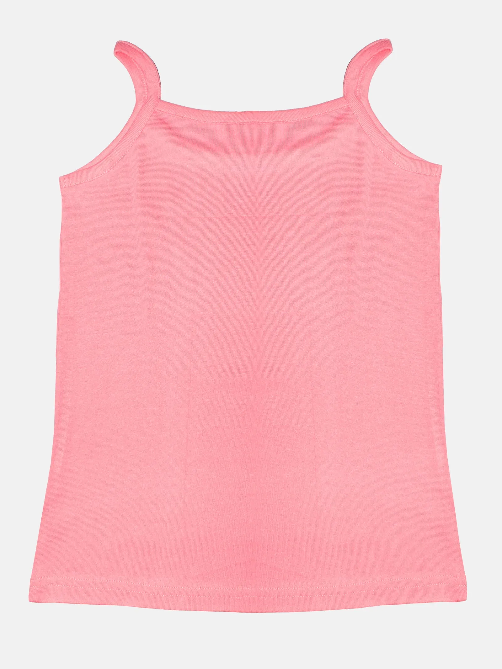 Girls Cotton Solid Camisole Pack of 3