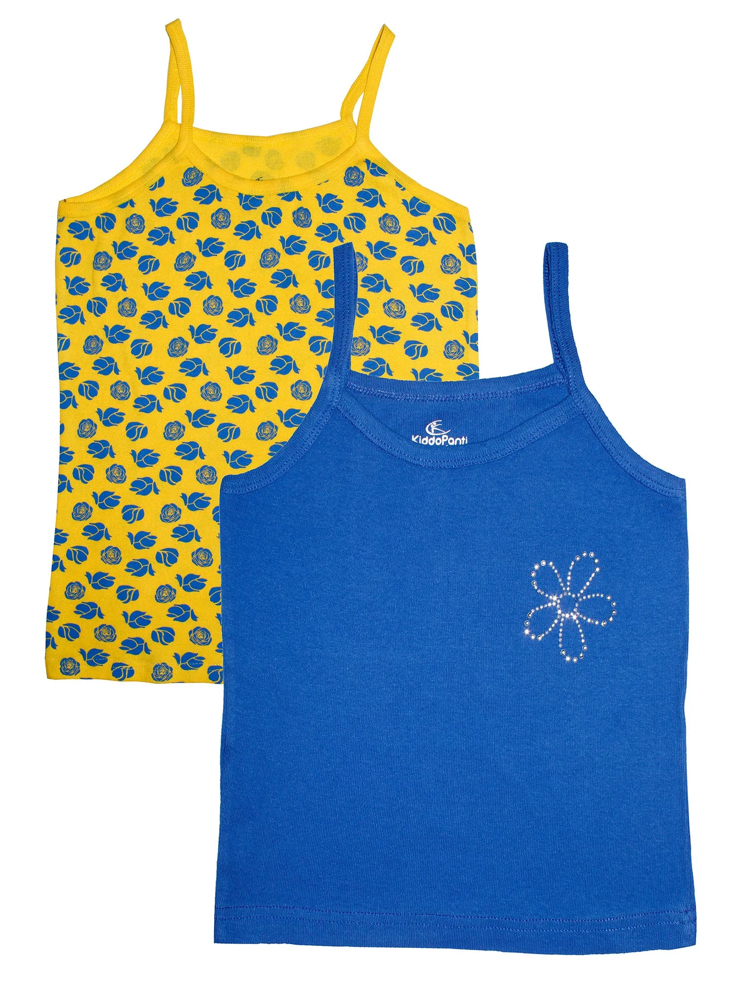 Girls Cotton Tank Top-Pack of 2