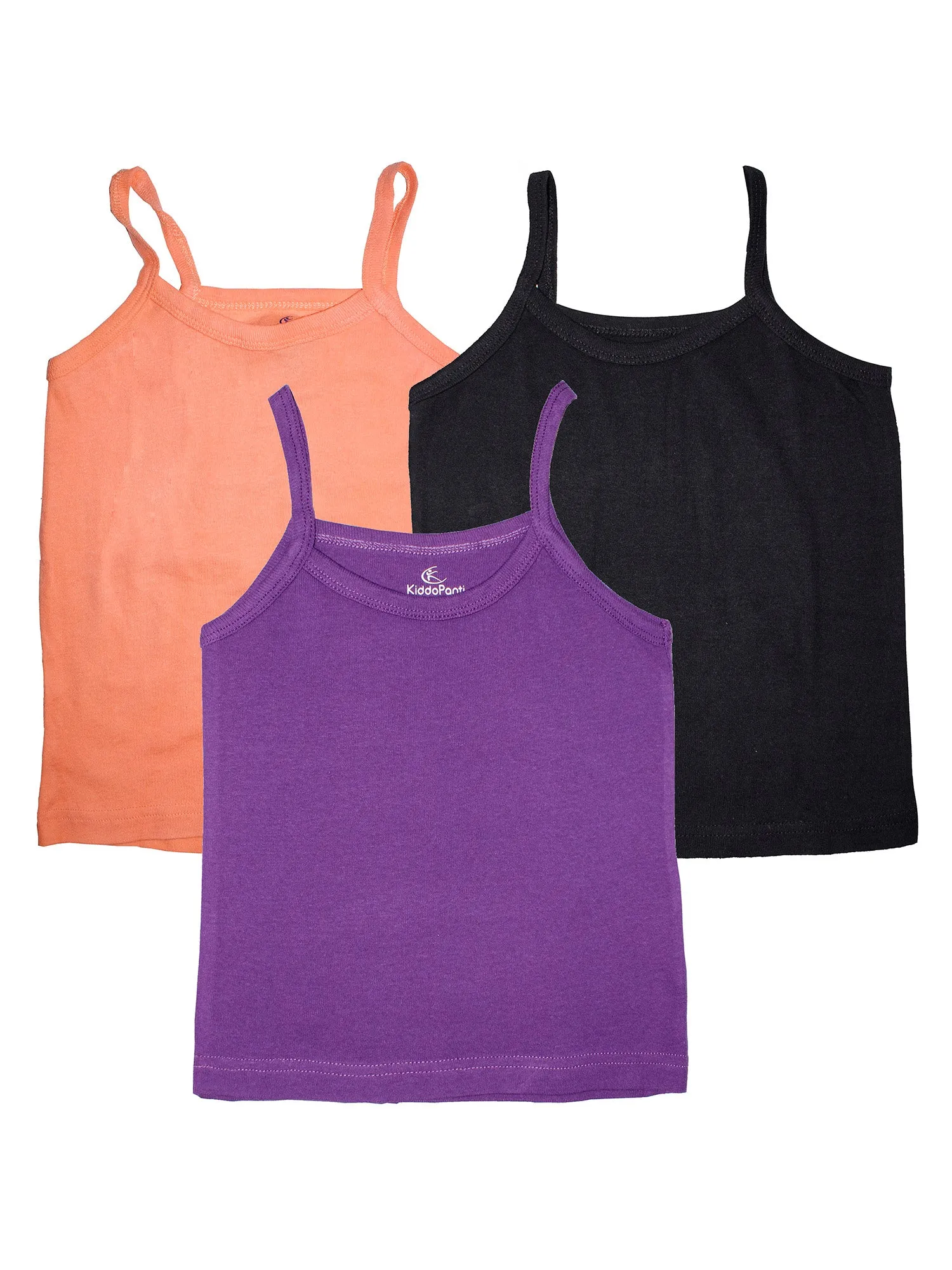 Girls Cotton Tank Top- Pack of 3