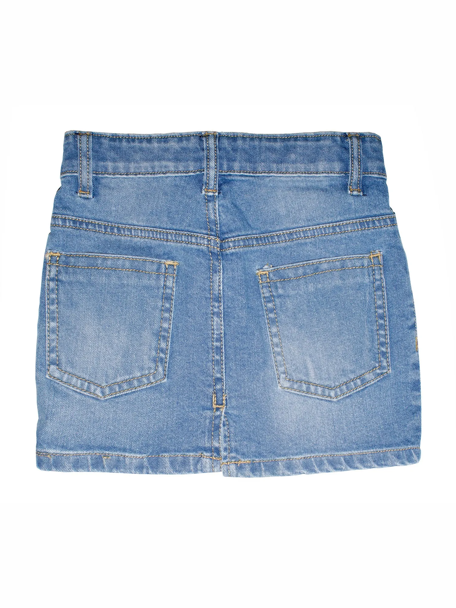 Girls Denim Skirt with Lace