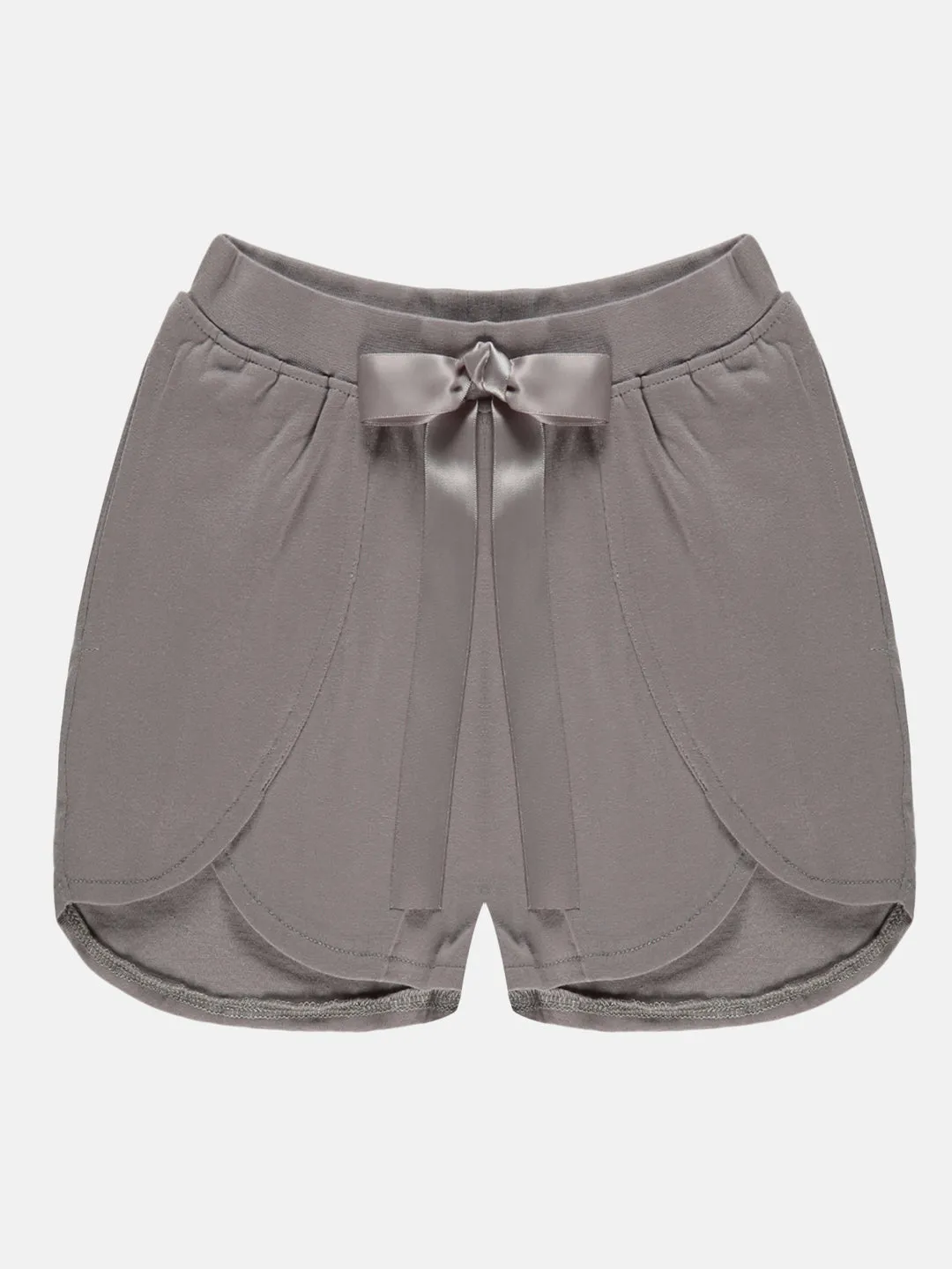 Girls Over Lap Shorts With Bow