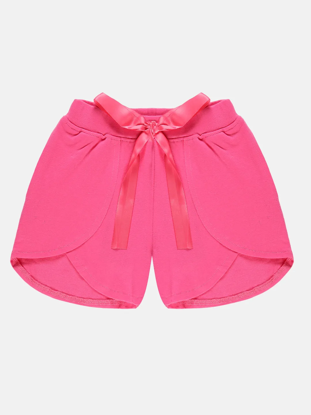 Girls Over Lap Shorts With Bow