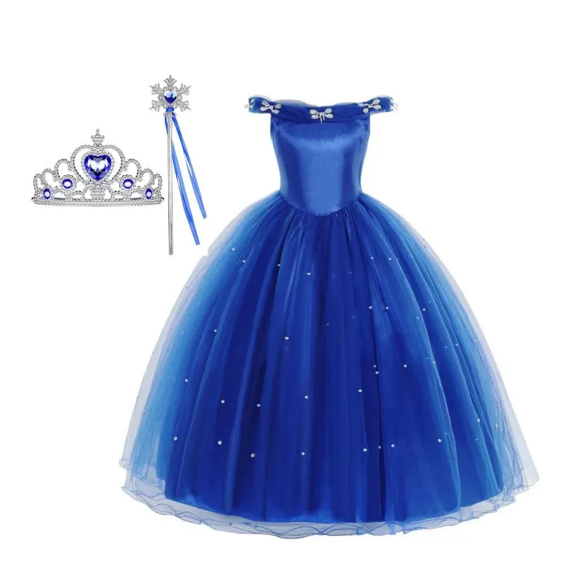 Girls Princess Cinderella Inspired Dress