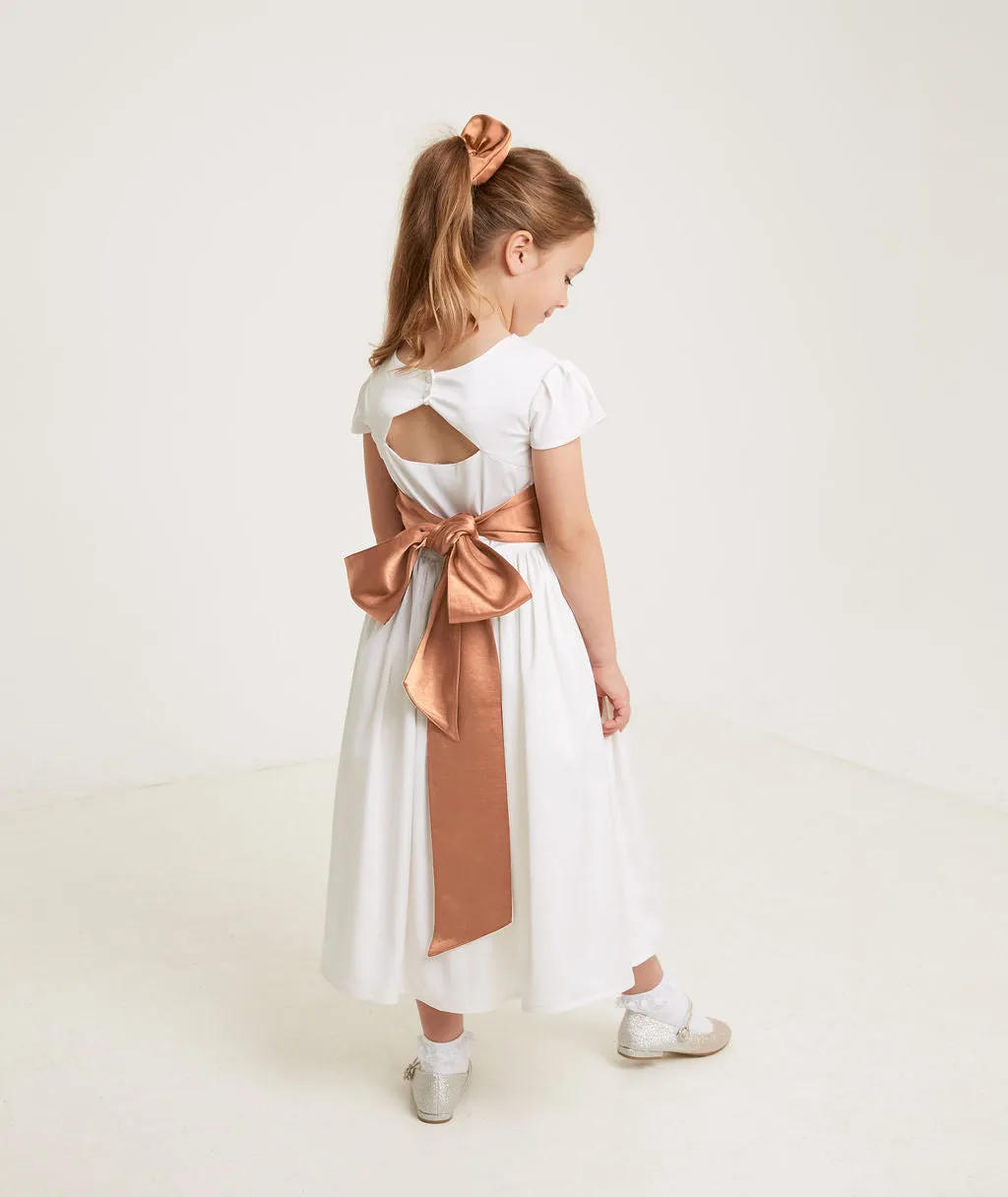 Girl's Satin Tie Back Belt