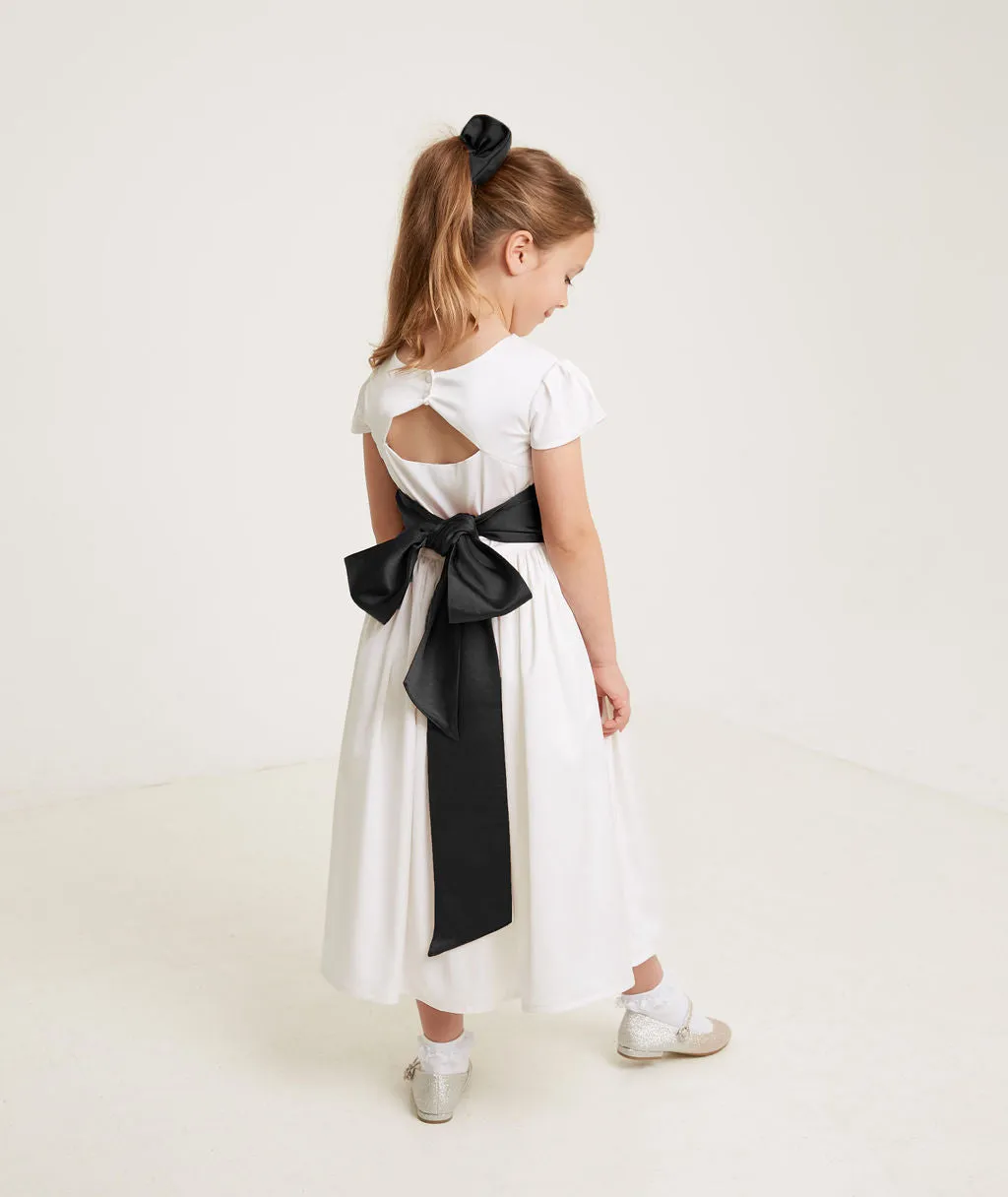 Girl's Satin Tie Back Belt