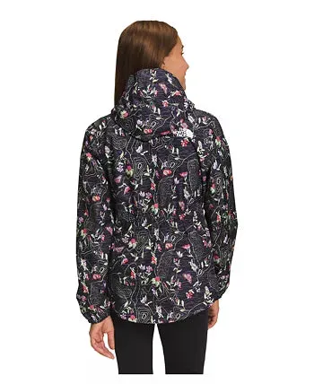 Girls' The North Face | Antora Rain Jacket | Black IWD Print