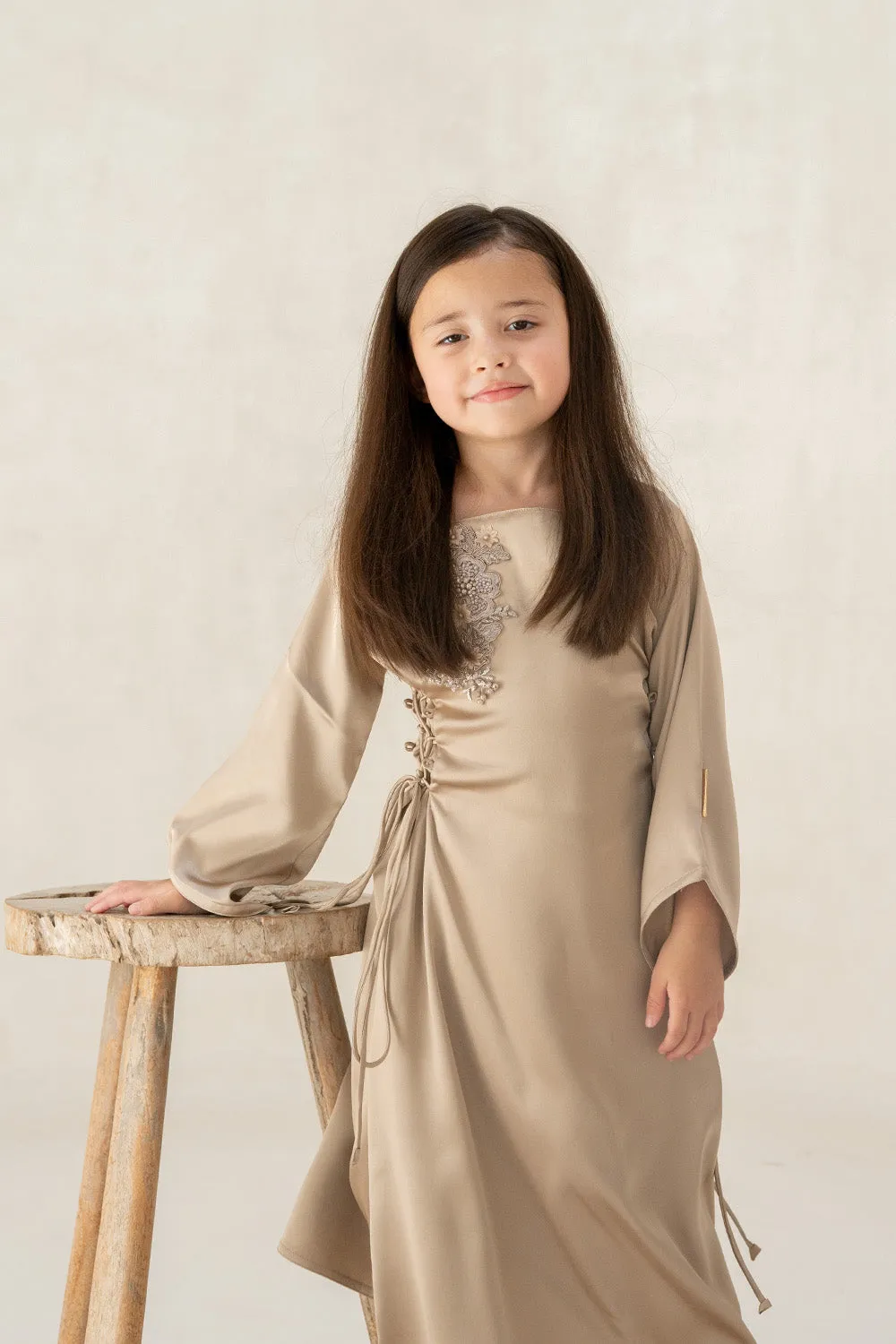 Golden Grace Kids Abaya