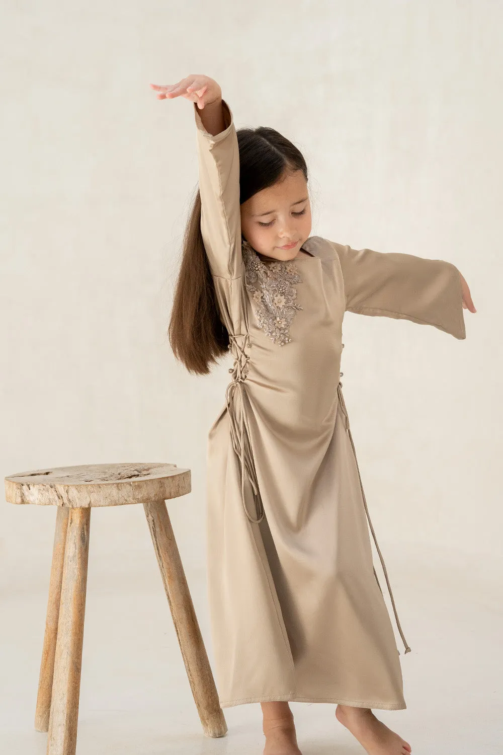 Golden Grace Kids Abaya