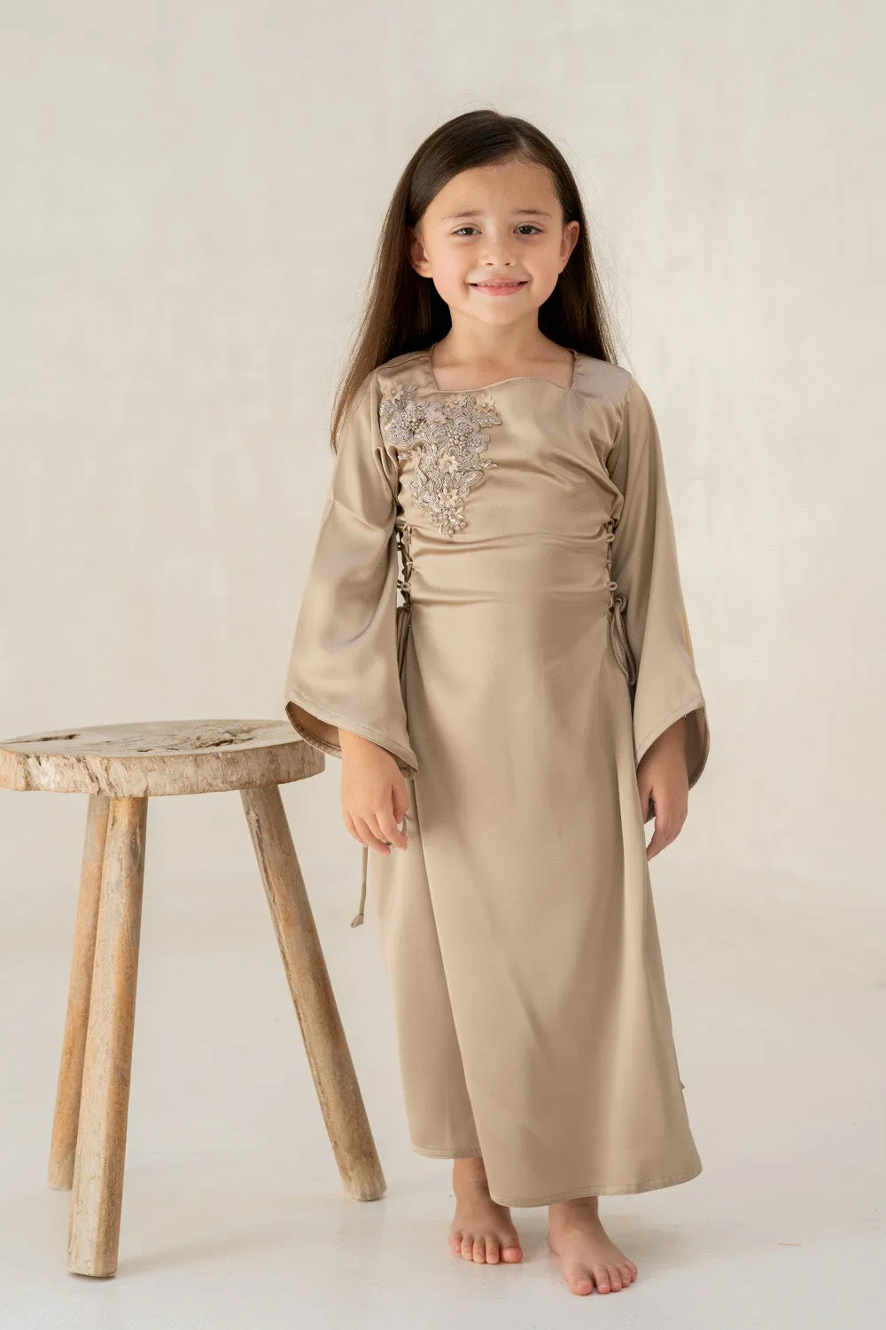 Golden Grace Kids Abaya