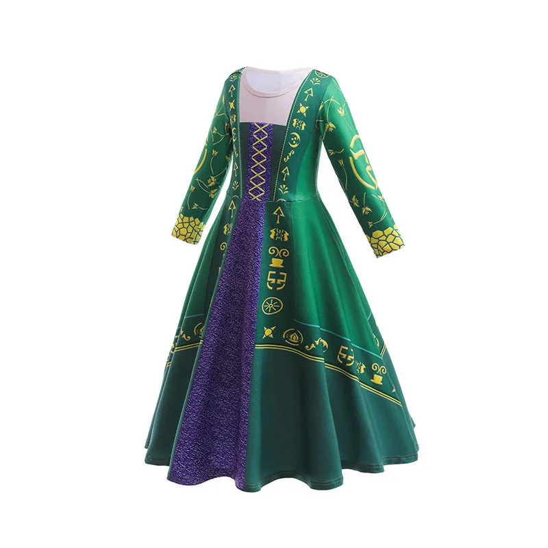 Hocus Pocus Winifred Sarah Inspired Girls Dress