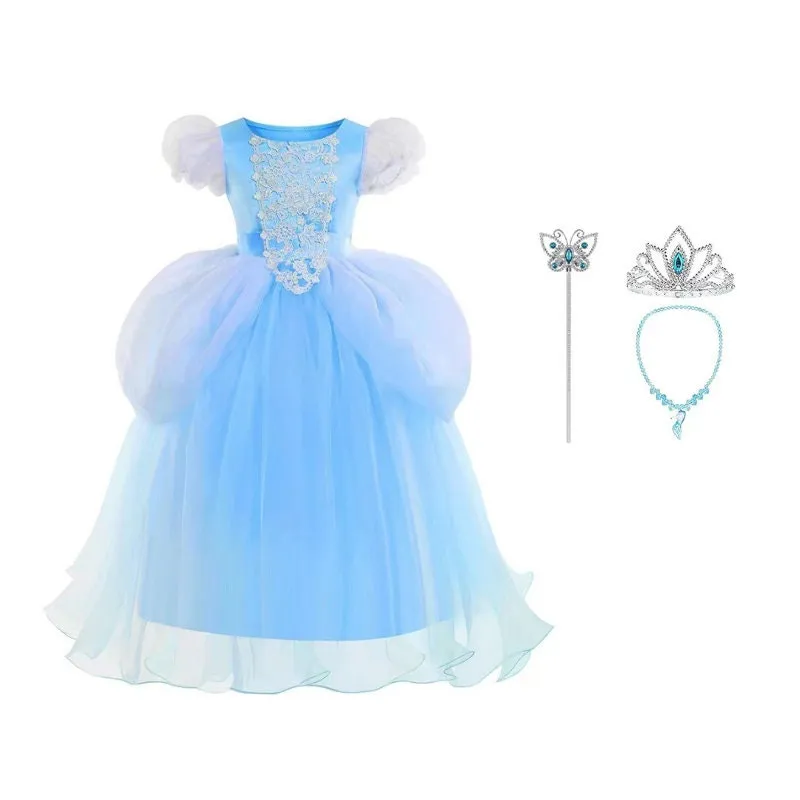 Kids Cinderella Inspired Princess Cosplay Dress