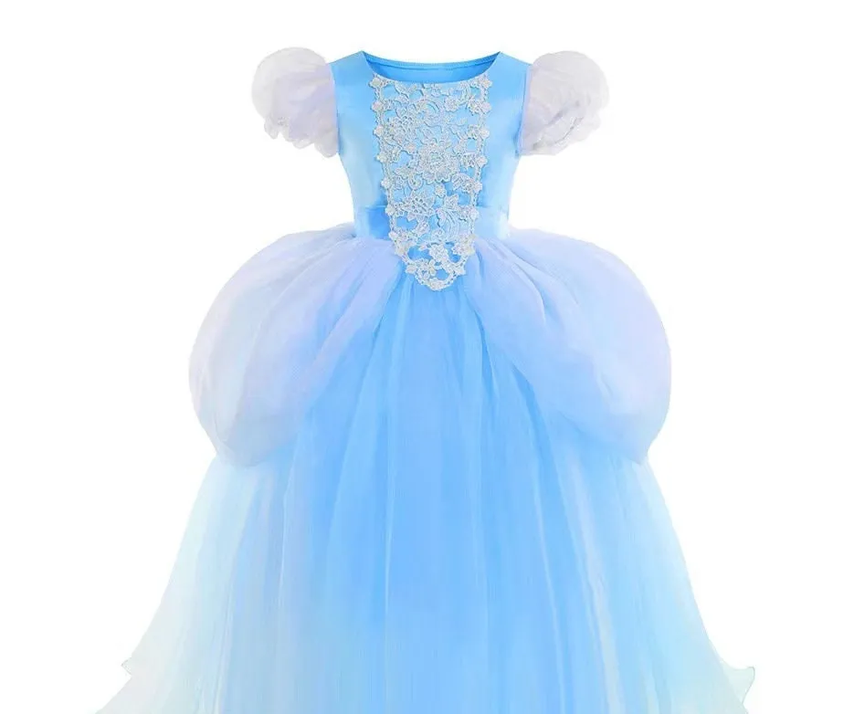 Kids Cinderella Inspired Princess Cosplay Dress