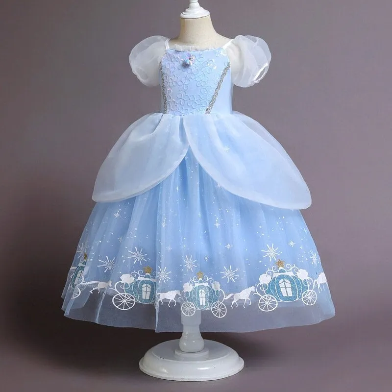 Kids Cinderella Inspired Princess Dress