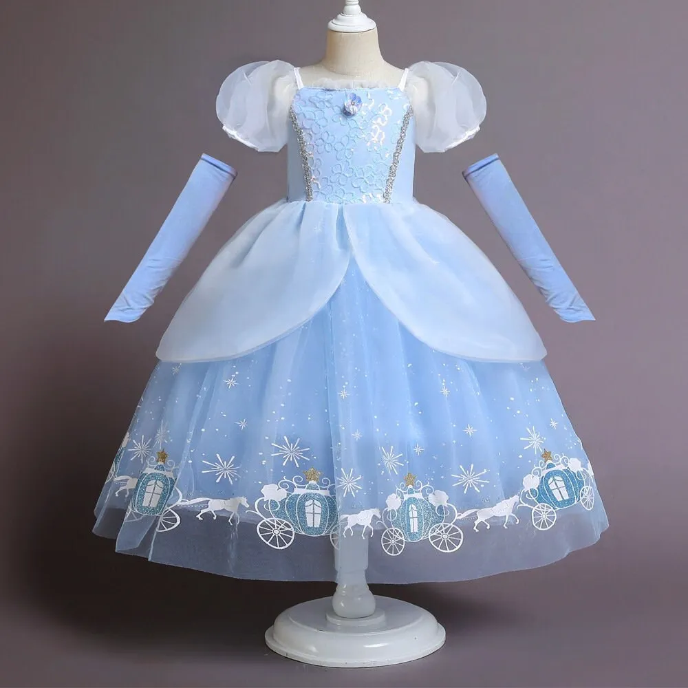 Kids Cinderella Inspired Princess Dress