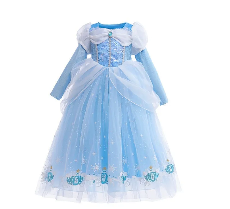 Kids Cinderella Inspired Princess Dress