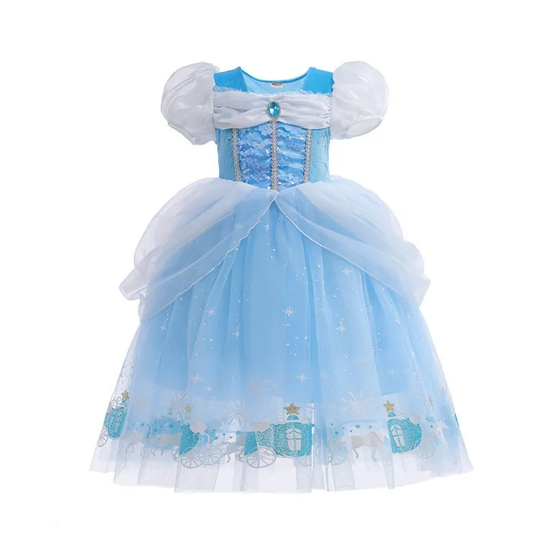 Kids Cinderella Inspired Princess Dress