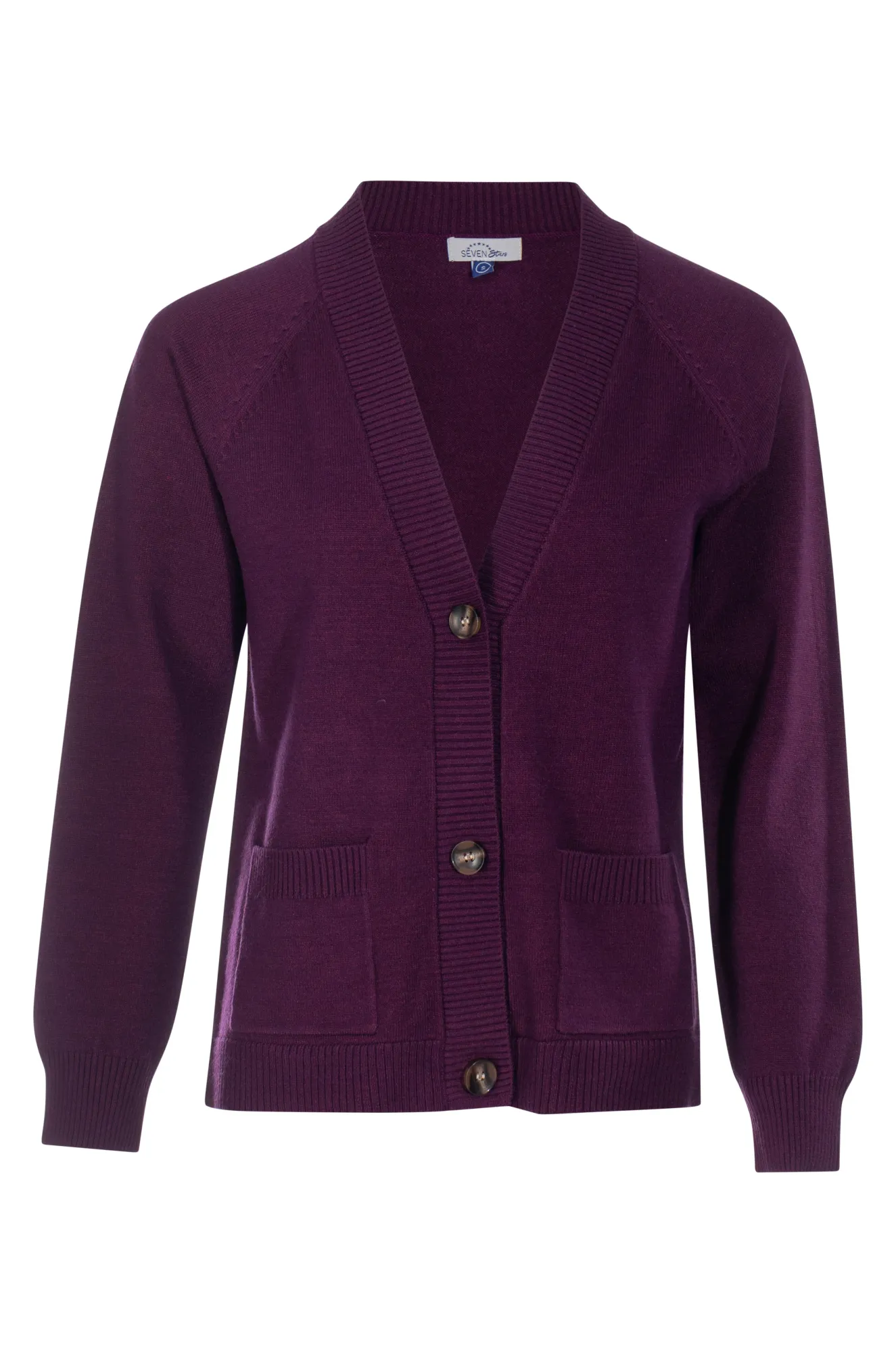 Luxe Knitwear Cardigan | Berry Marle | 7333ZZ