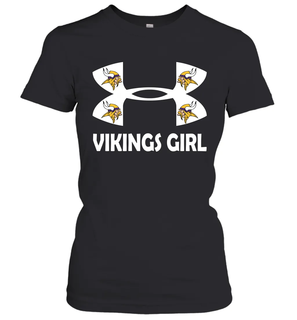 Minnesota Vikings Girl Under Armour Football Short Sleeve