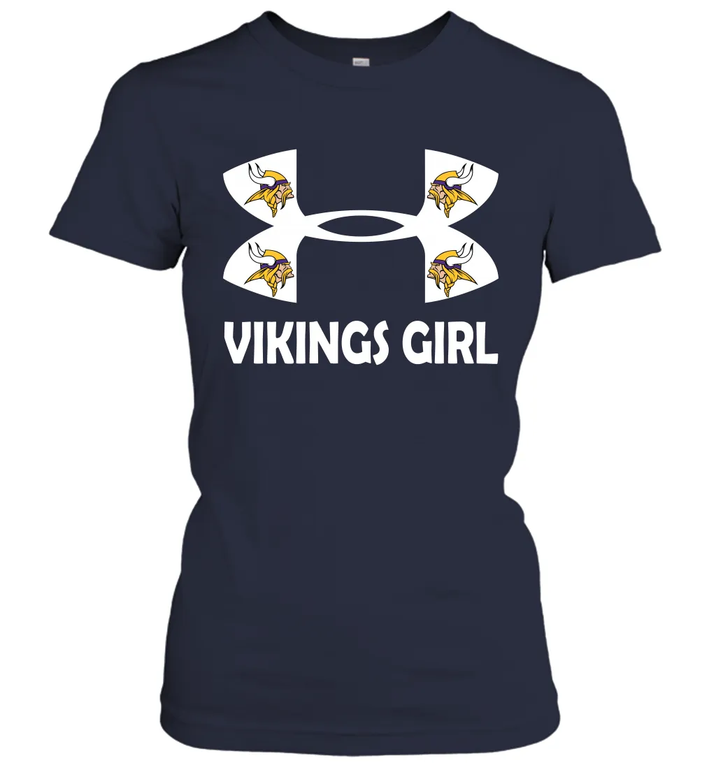 Minnesota Vikings Girl Under Armour Football Short Sleeve