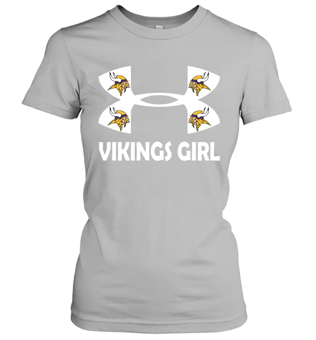 Minnesota Vikings Girl Under Armour Football Short Sleeve