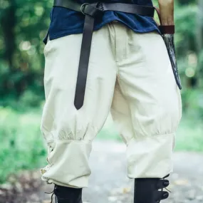 Natural Viking Trousers w/ pockets - Cotton