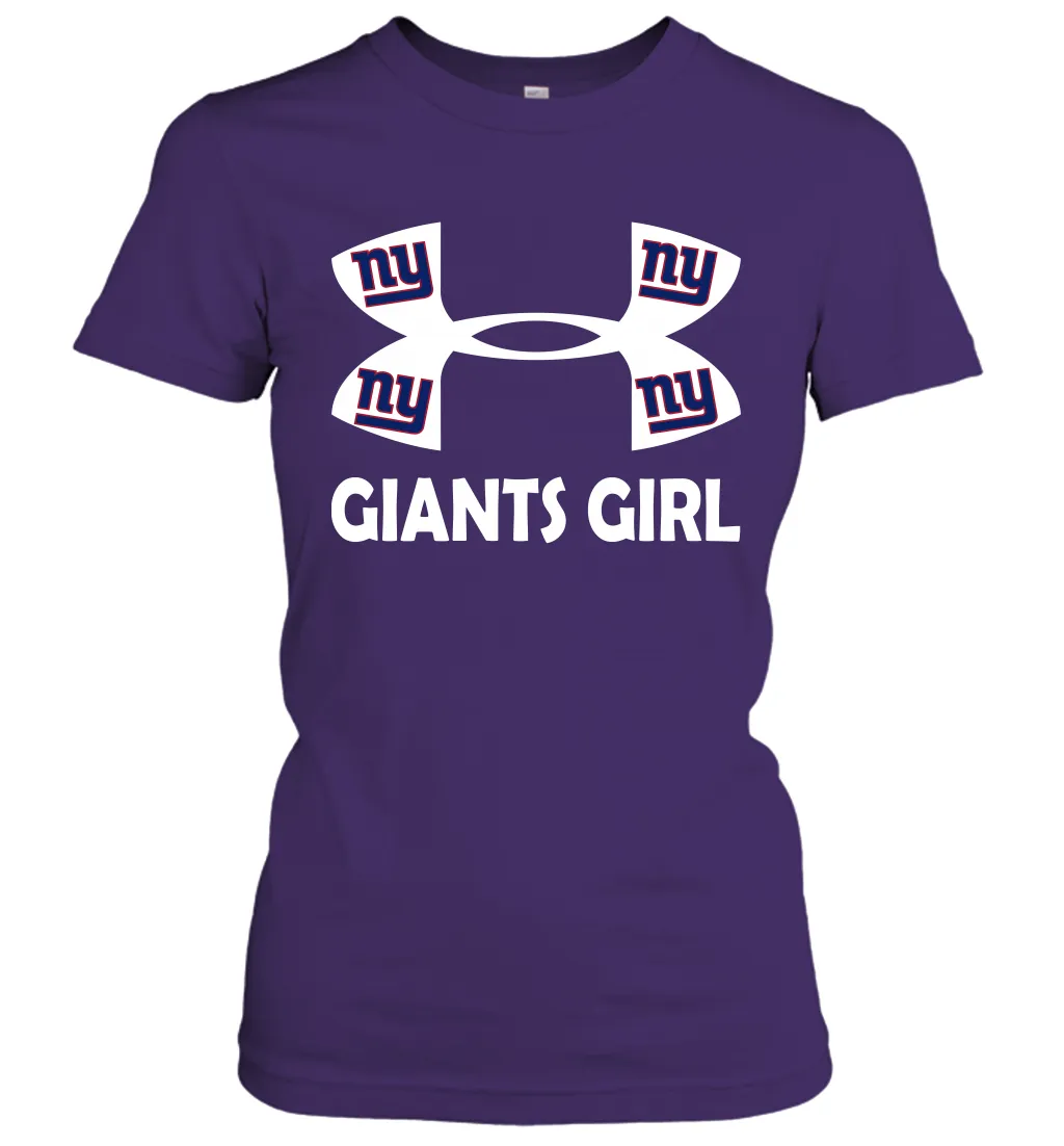 New York Giants Girl Under Armour Football Short Sleeve