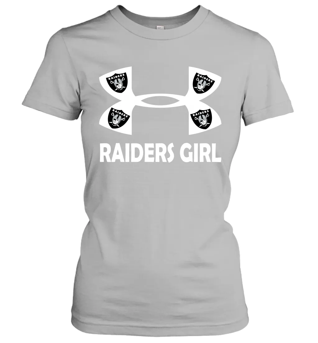 Oakland Raiders Girl Under Armour Football Short Sleeve