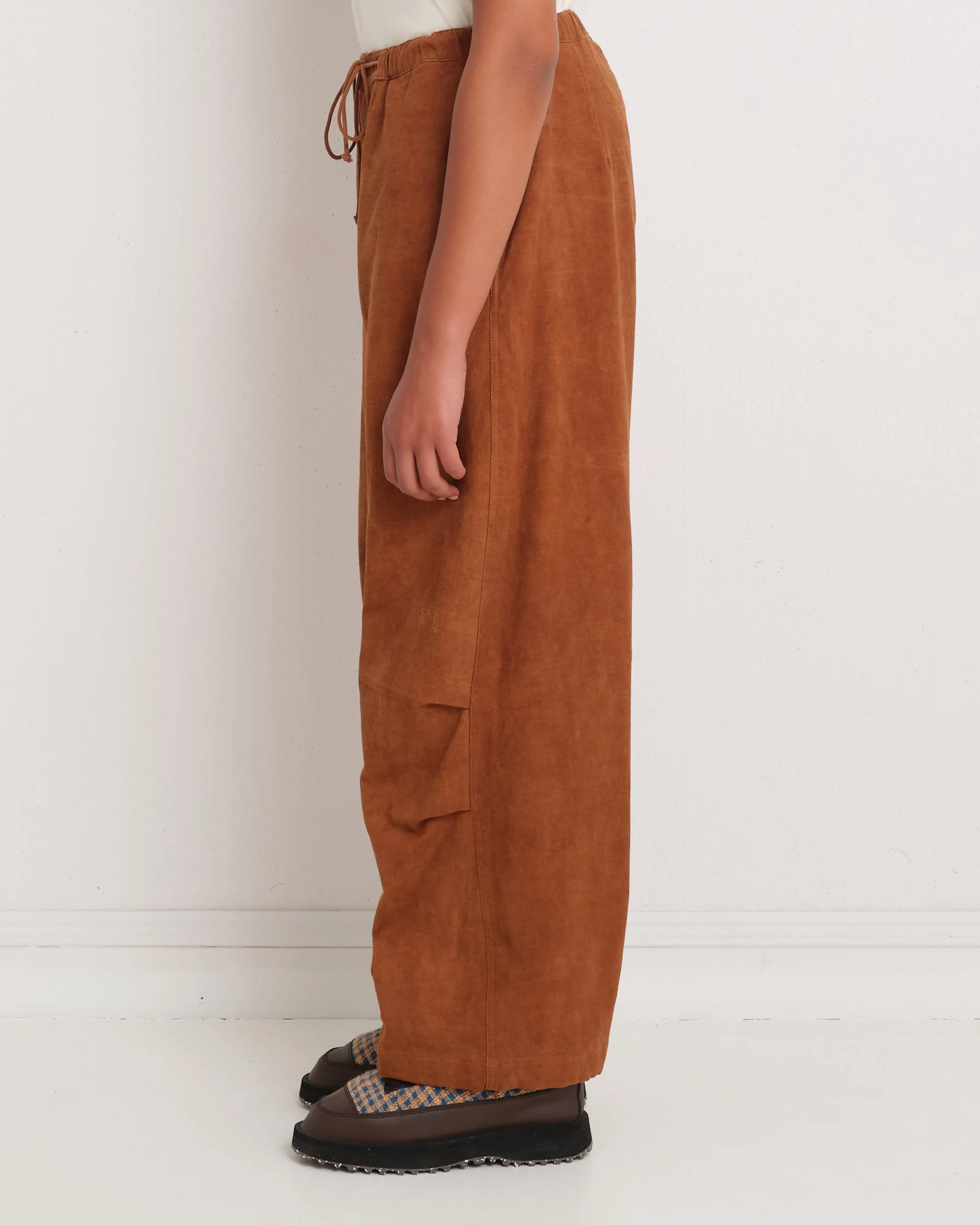 Paco Pants - Bark Brown Slub