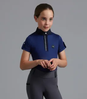 PEI Amia Girls Riding Shirt (Blue)