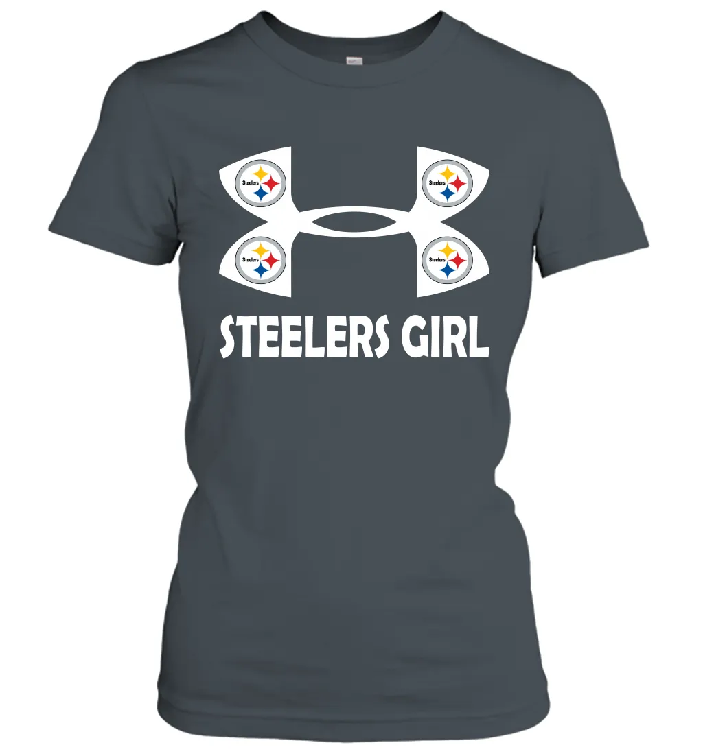 Pittsburgh Steelers Girl Under Armour Football Short Sleeve