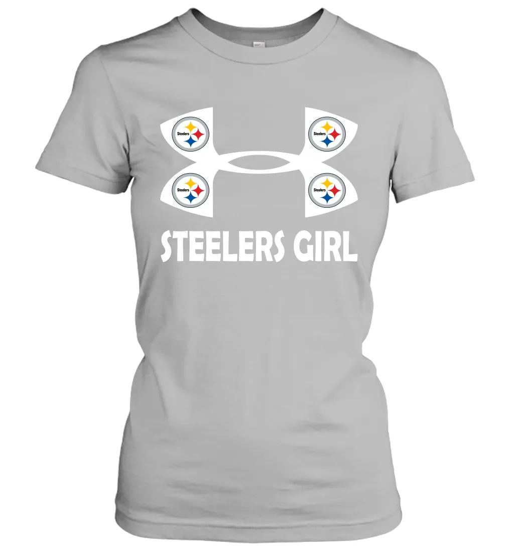 Pittsburgh Steelers Girl Under Armour Football Short Sleeve