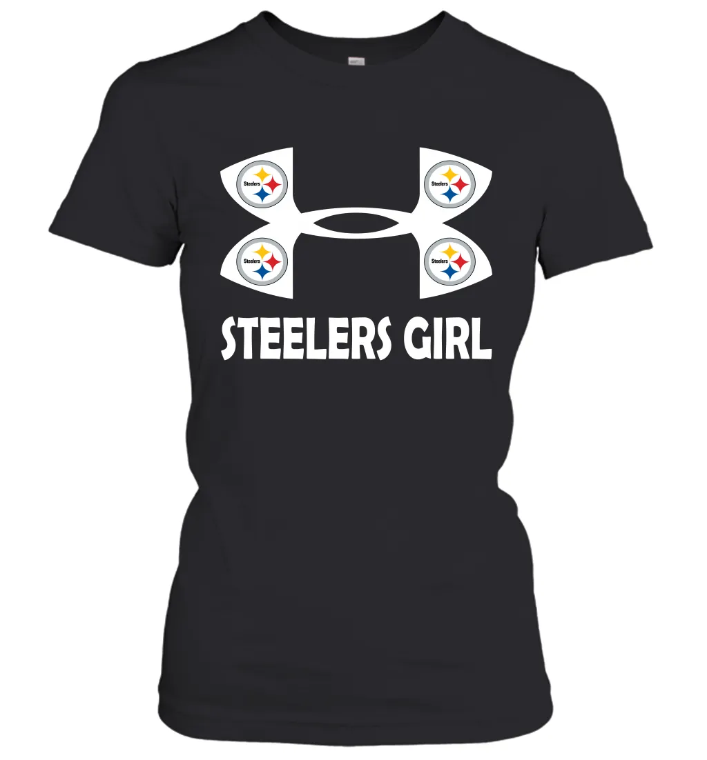 Pittsburgh Steelers Girl Under Armour Football Short Sleeve