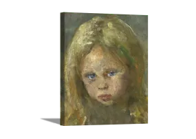 Portrait of a Young Girl | Edvard Munch Masters Classic Art in Gallery Wrapped Canvas | Various Sizes