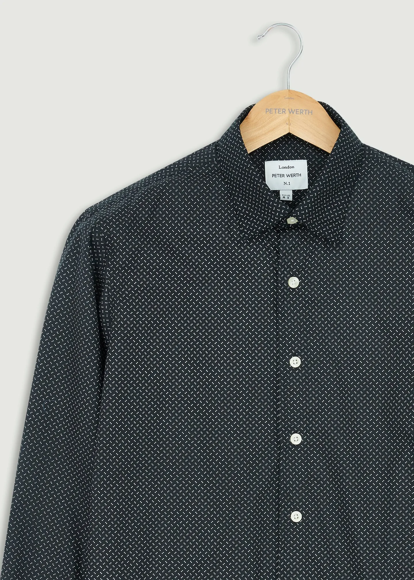 Long Sleeve Preston Shirt in Sleek Black