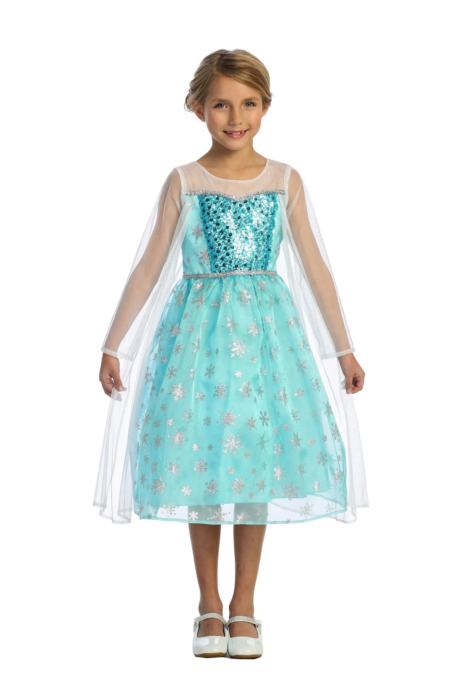 "Frozen" Inspired Ice Queen Girls Dress