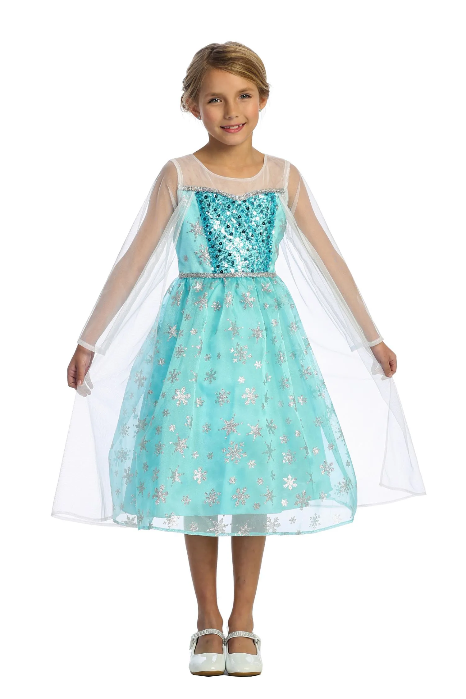 "Frozen" Inspired Ice Queen Girls Dress