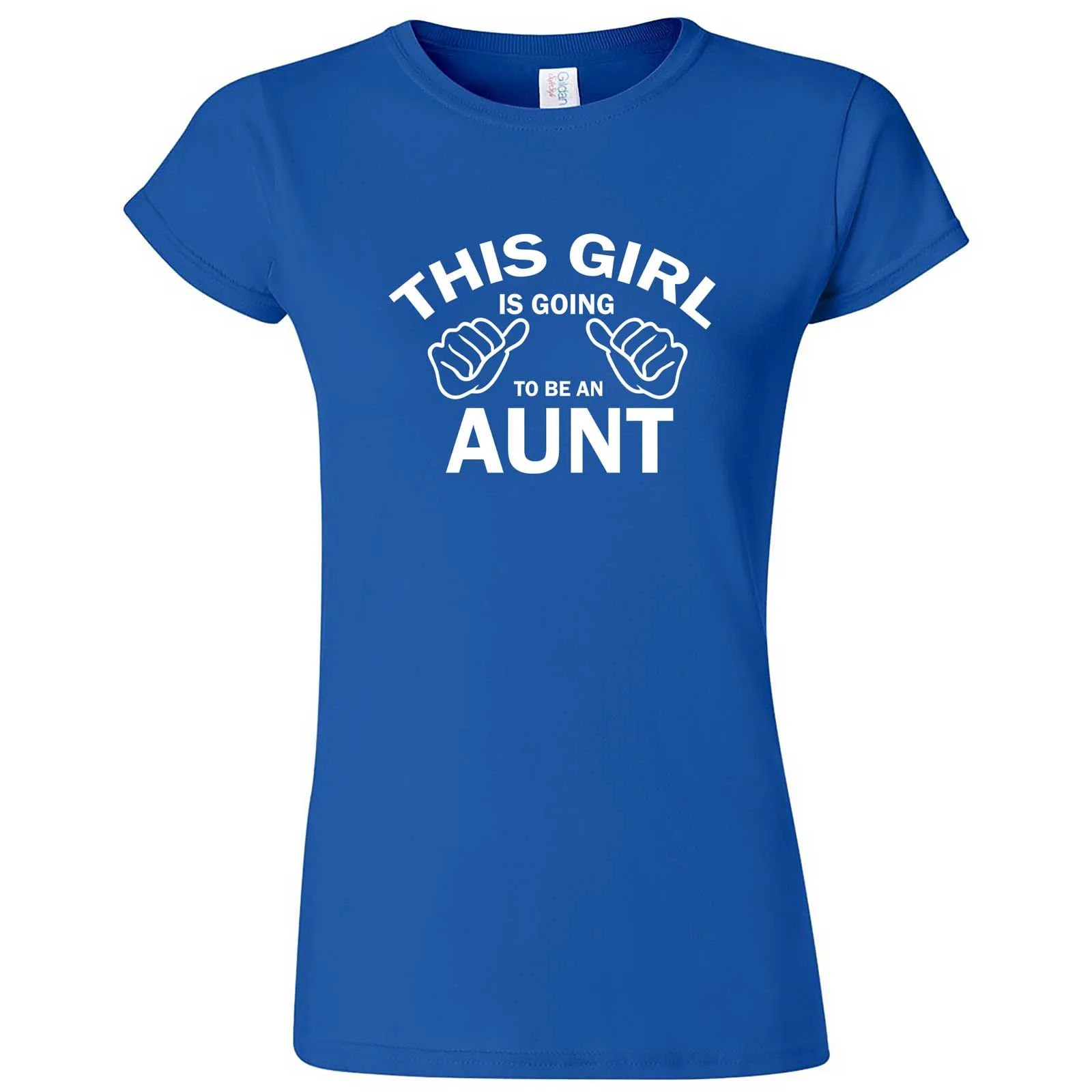 "This Girl is Going to Be an Aunt, White Text" women's t-shirt