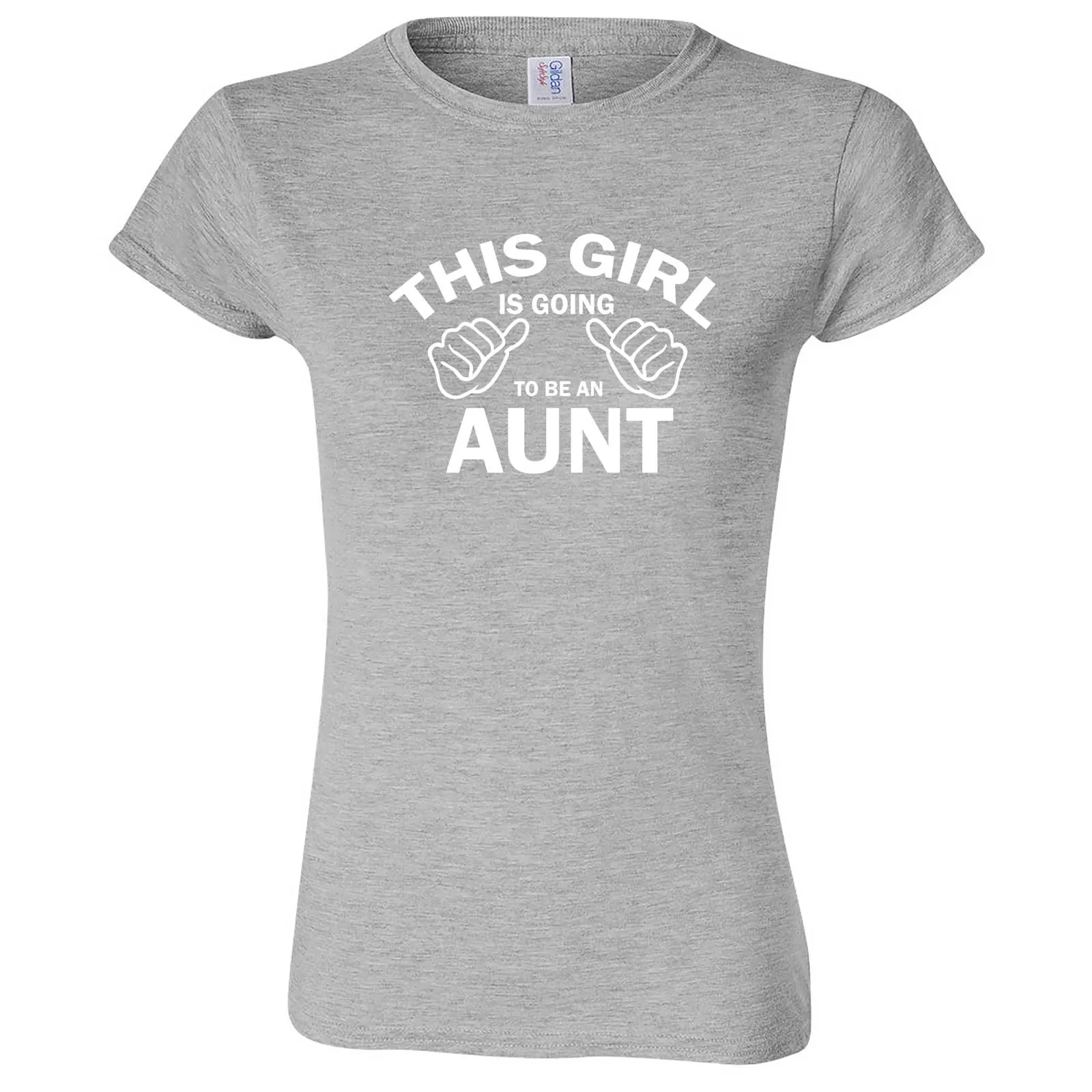 "This Girl is Going to Be an Aunt, White Text" women's t-shirt