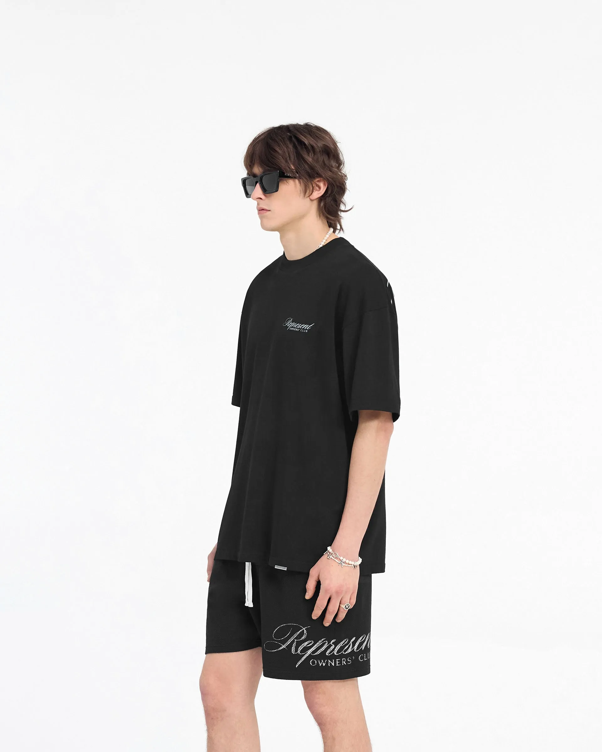 Represent Owners Club Script T-Shirt - Black