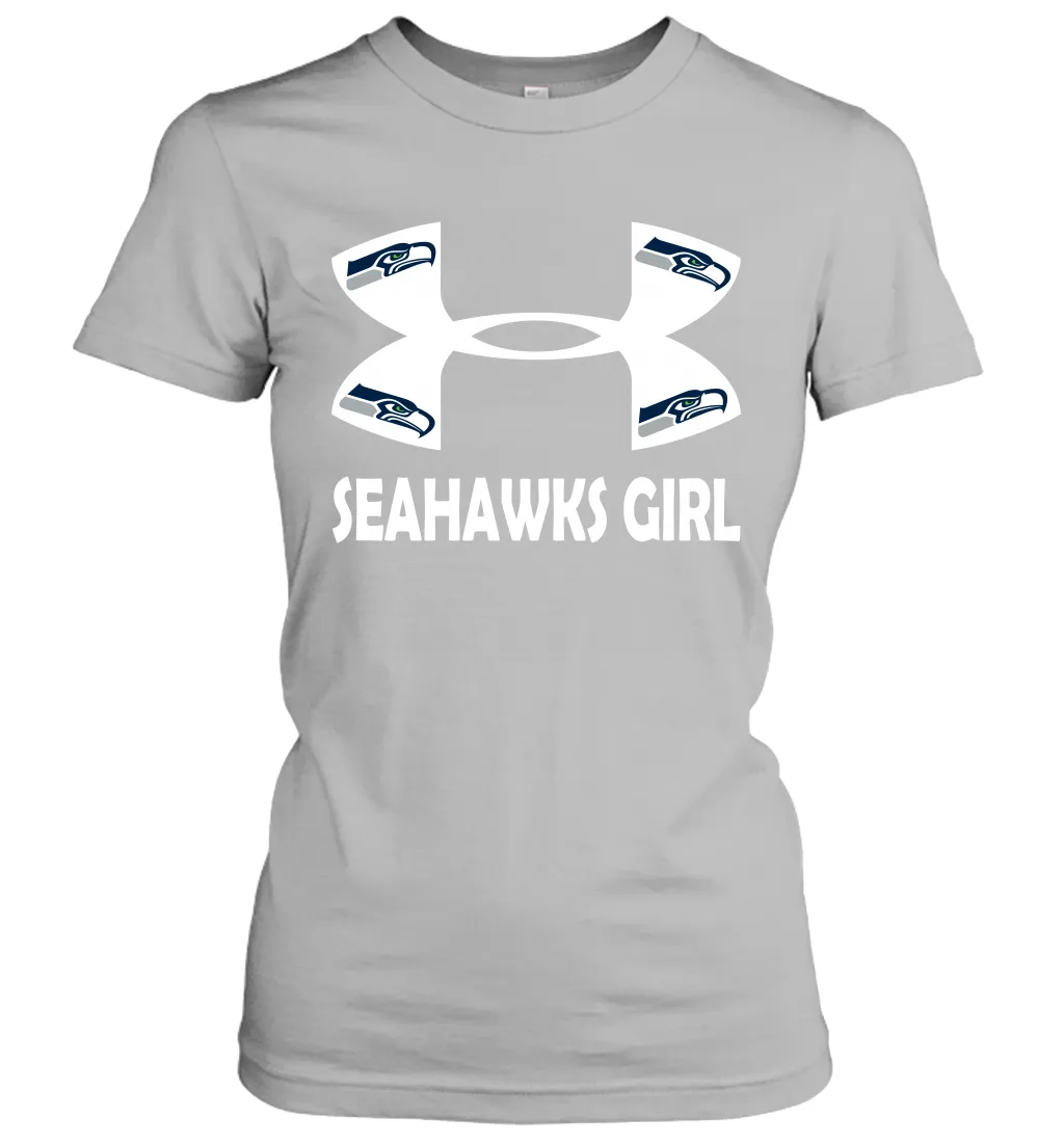 Seattle Seahawks Girl Under Armour Football Short Sleeve