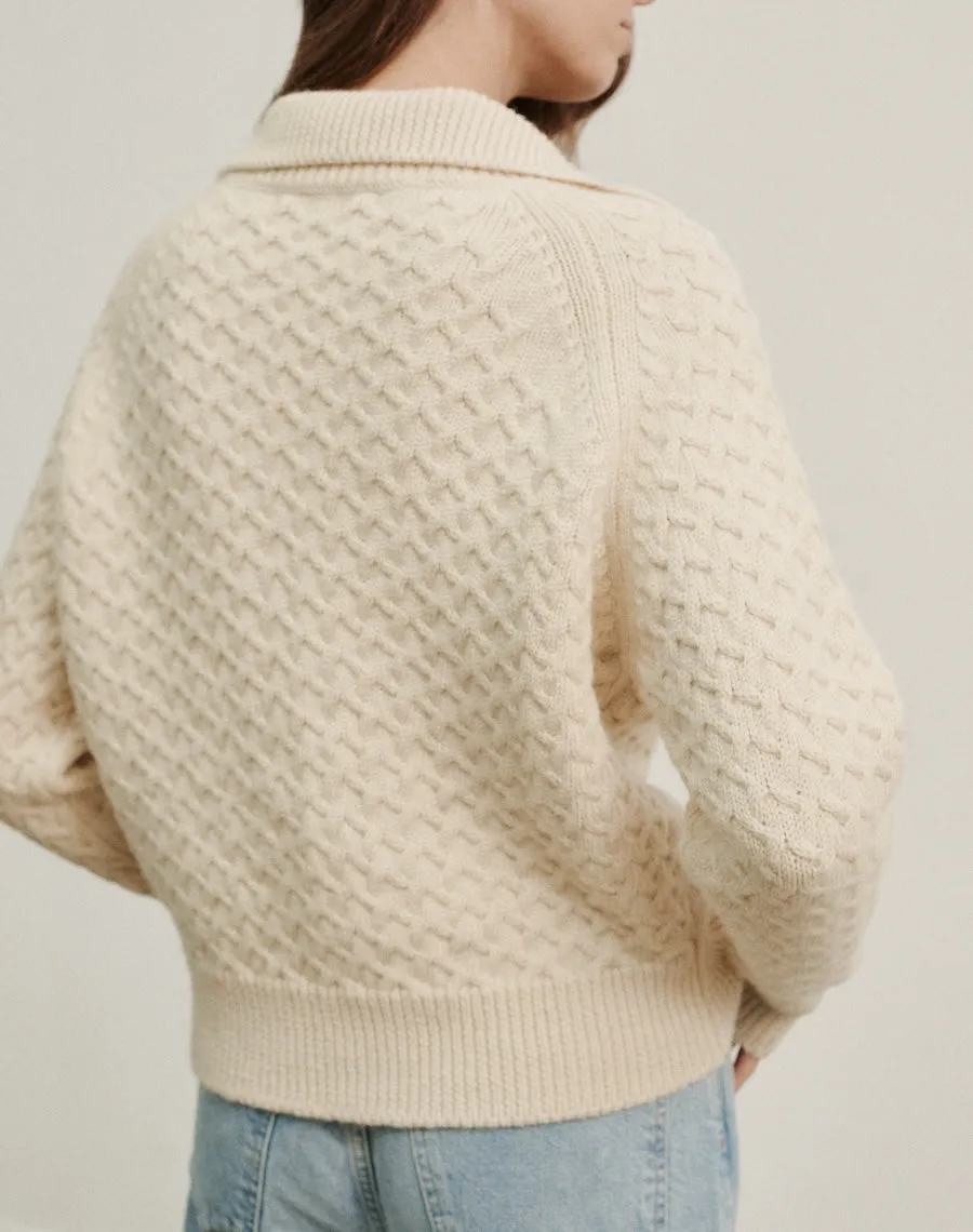 The MAREE CARDIGAN - Undyed Ecru