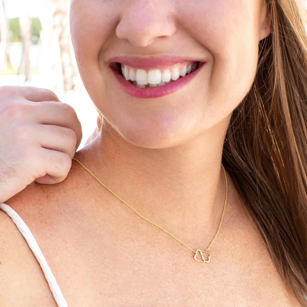 To My Beautiful Daughter, Love Mom | Gold Miminalist Necklace