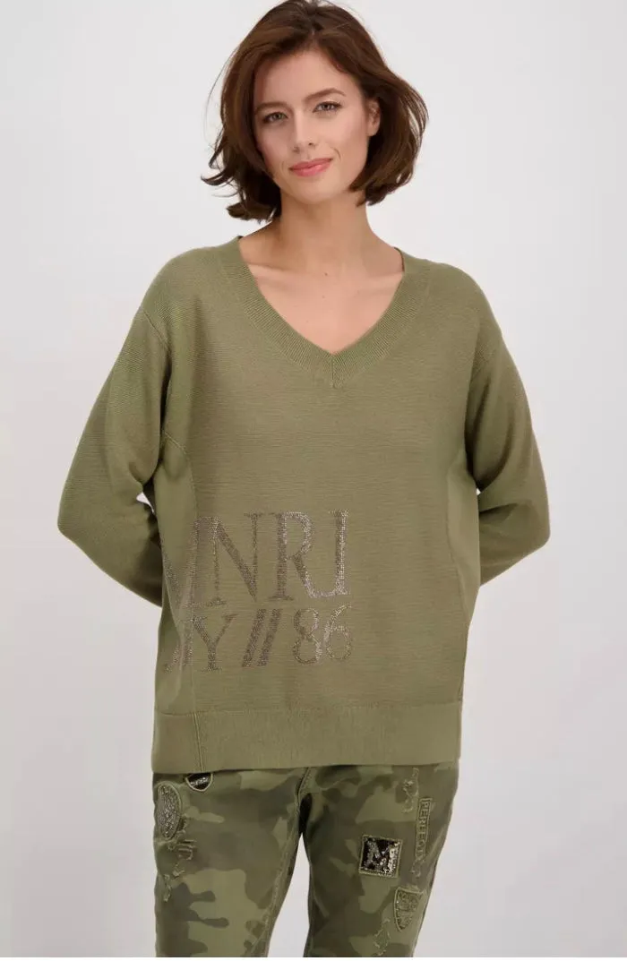 V-Neck cotton knit